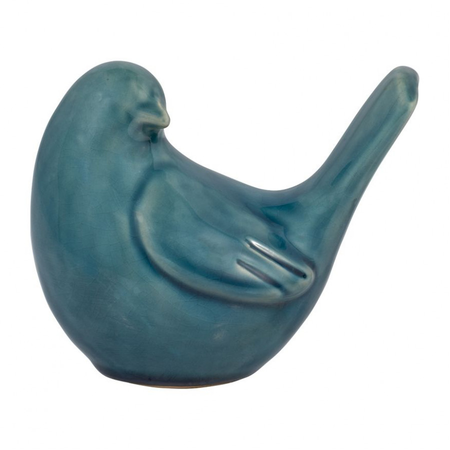 Sagebrook 5" Ceramic Side View Bird - Blue