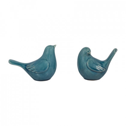 Sagebrook 5" Ceramic Side View Bird - Blue