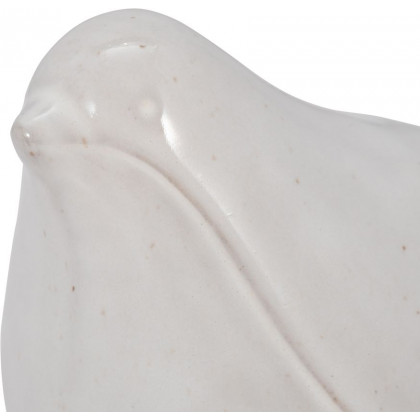 Sagebrook - 7" Ceramic Sitting Bird in Ivory