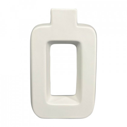 Sagebrook - 8" Ceramic Open Cut-out Vase