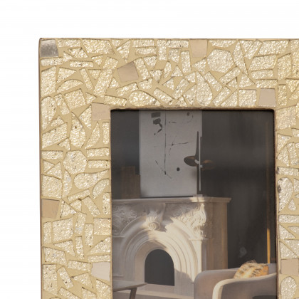 Sagebrook 4"x6" Mosaic Photo Frame - Champagne