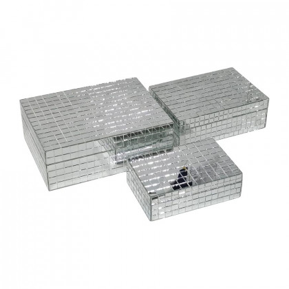 Sagebrook - 4" Glass Trinket Box With Heart