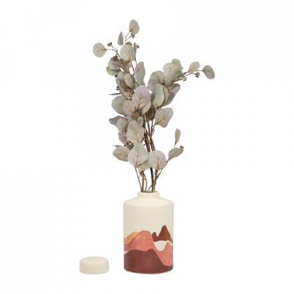 Sagebrook 9" Ceramic Decorative Covered Jar - Creme