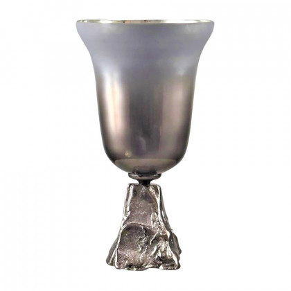 Sagebrook - 15" Glass 2-tone Chalice Vase