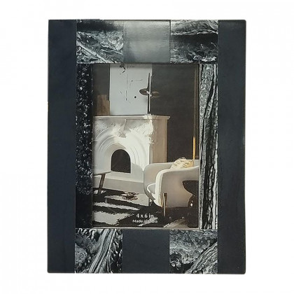Sagebrook - 4"x6" Resin Marbled Photo Frame