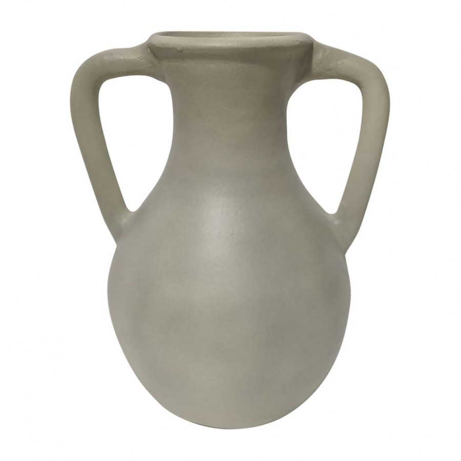 Sagebrook 11" Terracotta Jug Vase With Handles - Sage Green