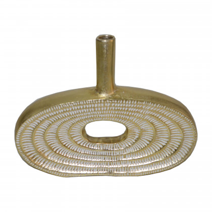 Sagebrook - 10" Metal Tribal Cut Out Vase