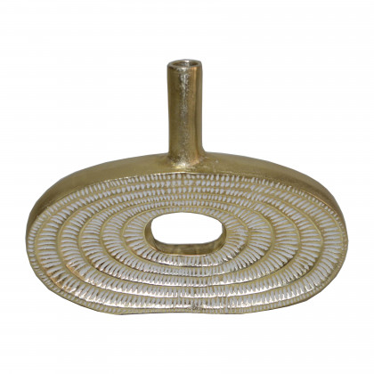 Sagebrook - 10" Metal Tribal Cut Out Vase