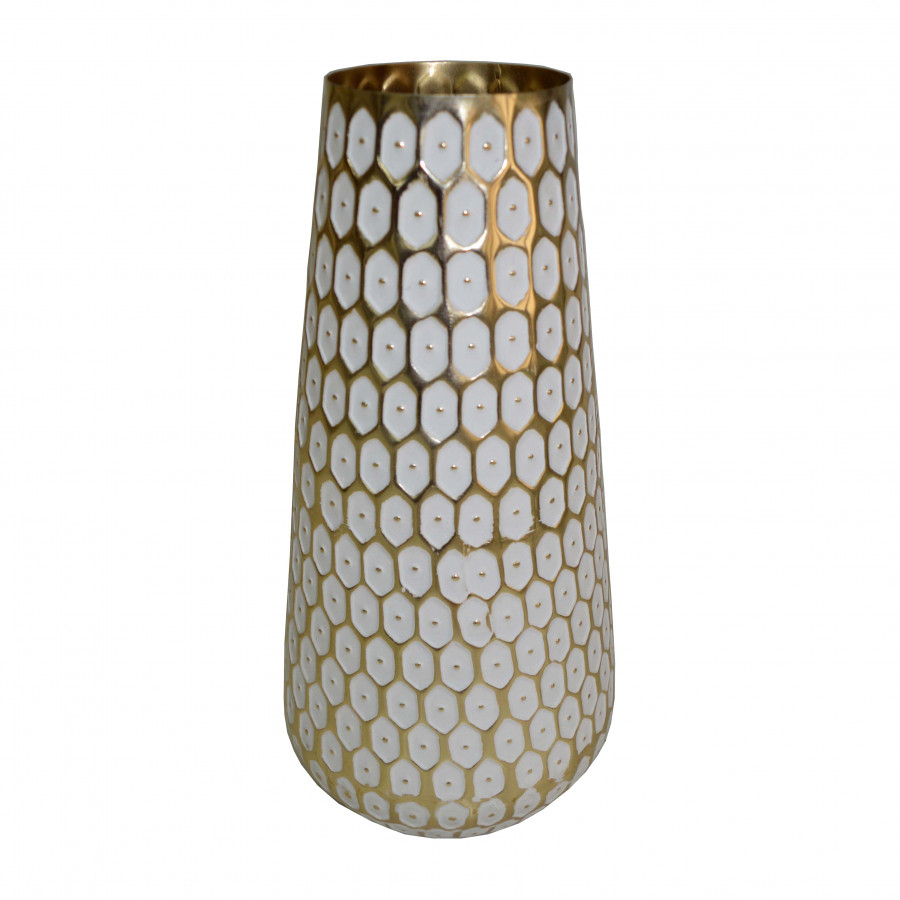 Sagebrook - 11" Metal Tribal Vase