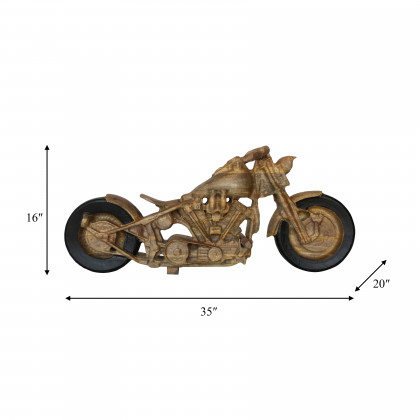 Sagebrook - 35" Wood Big Bike Decor in Brown