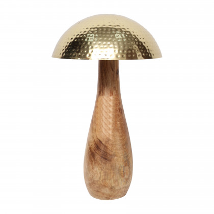 Sagebrook - 16" Metal Mushroom with Wood Base