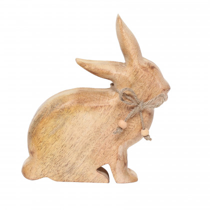 Sagebrook - 7" Mango Wood Bunny