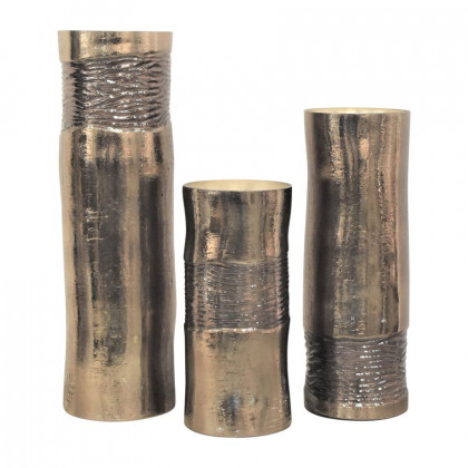 Sagebrook - 11" Glass Textured Enamel Vase