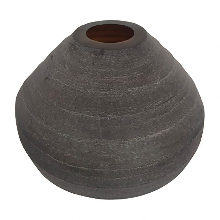 Sagebrook - 10" Glass Rotund Vase in Smokey Brown