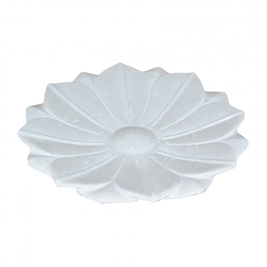 Sagebrook - 12" Marble Flower Bowl in White