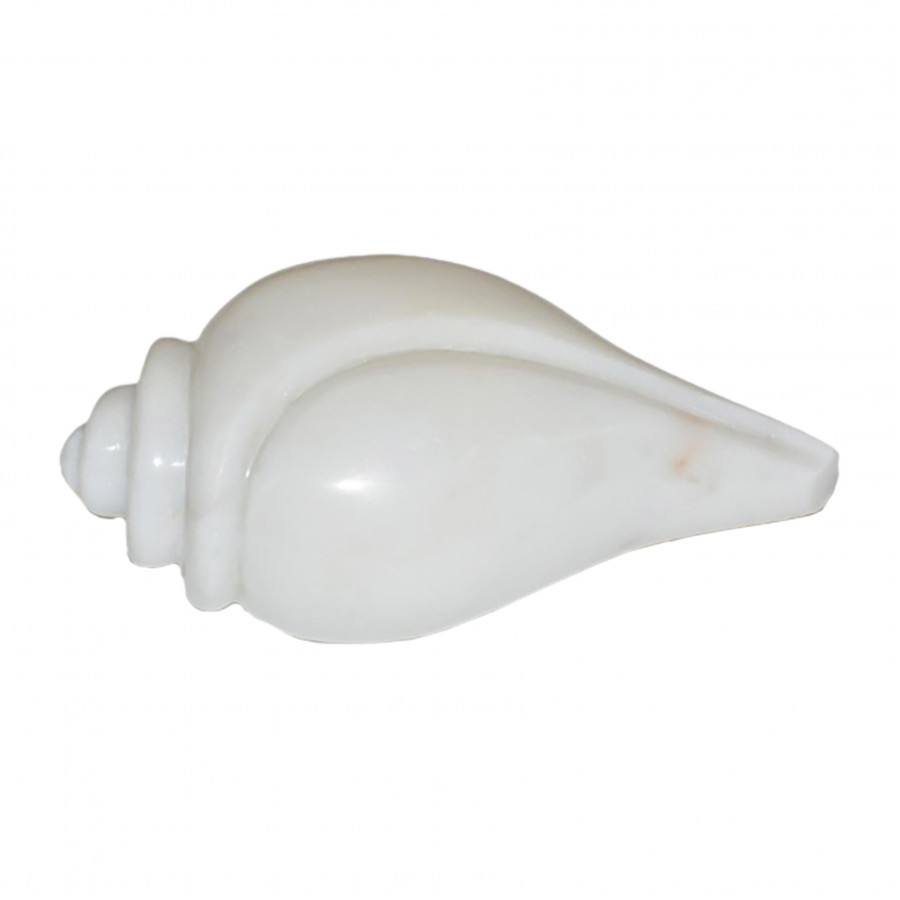 Sagebrook - 8" Marble Seashell in White