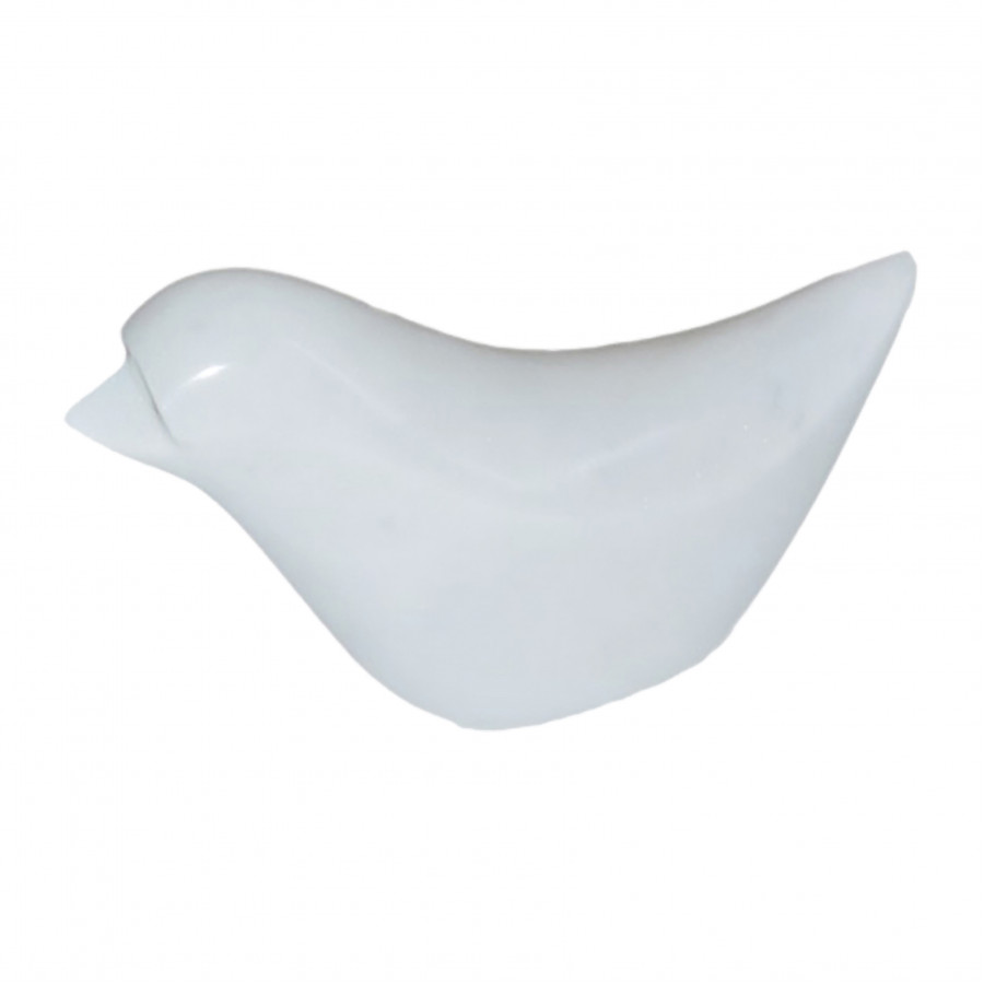 Sagebrook - 7" Marble Bird in White