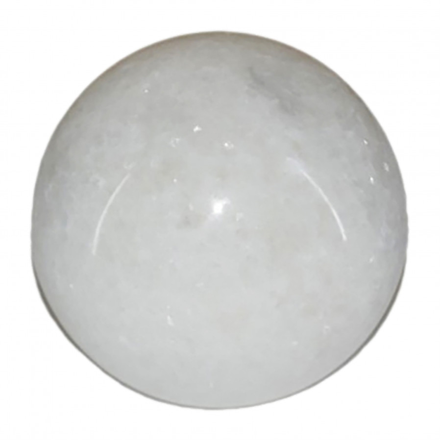 Sagebrook - 4" Marble Orb in White