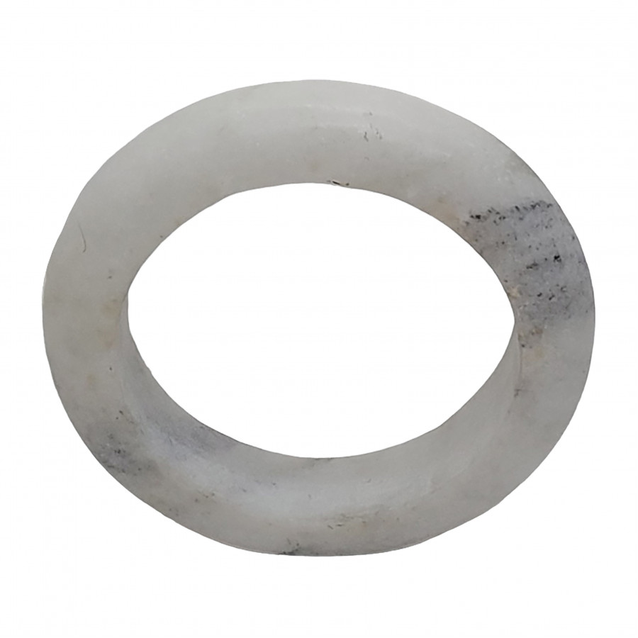 Sagebrook 7" Marble Ring Tabletop Decor - White