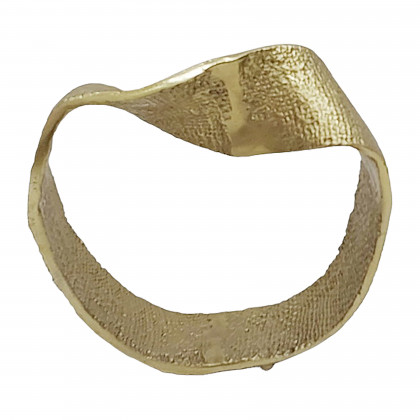 Sagebrook - 8" Metal Twisted Hammered Ring