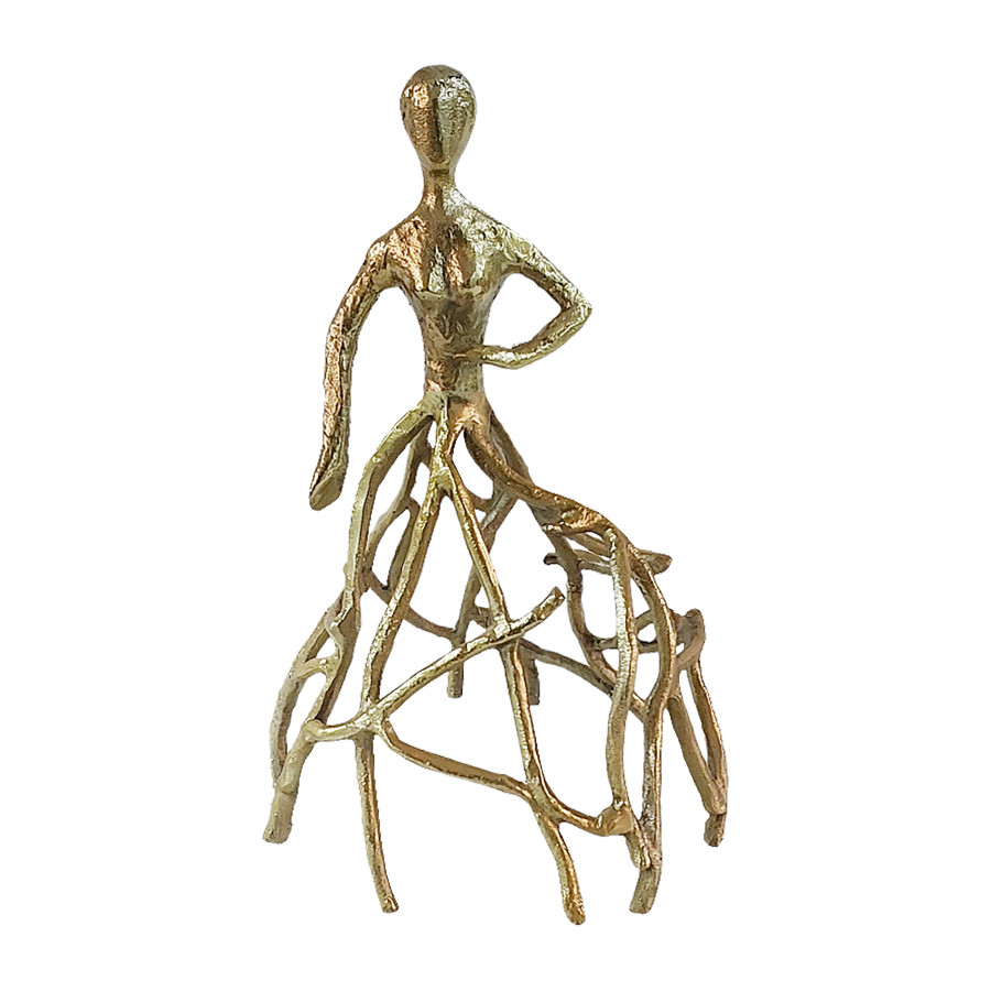 Sagebrook - 14" Metal Dancing Lady in Gold