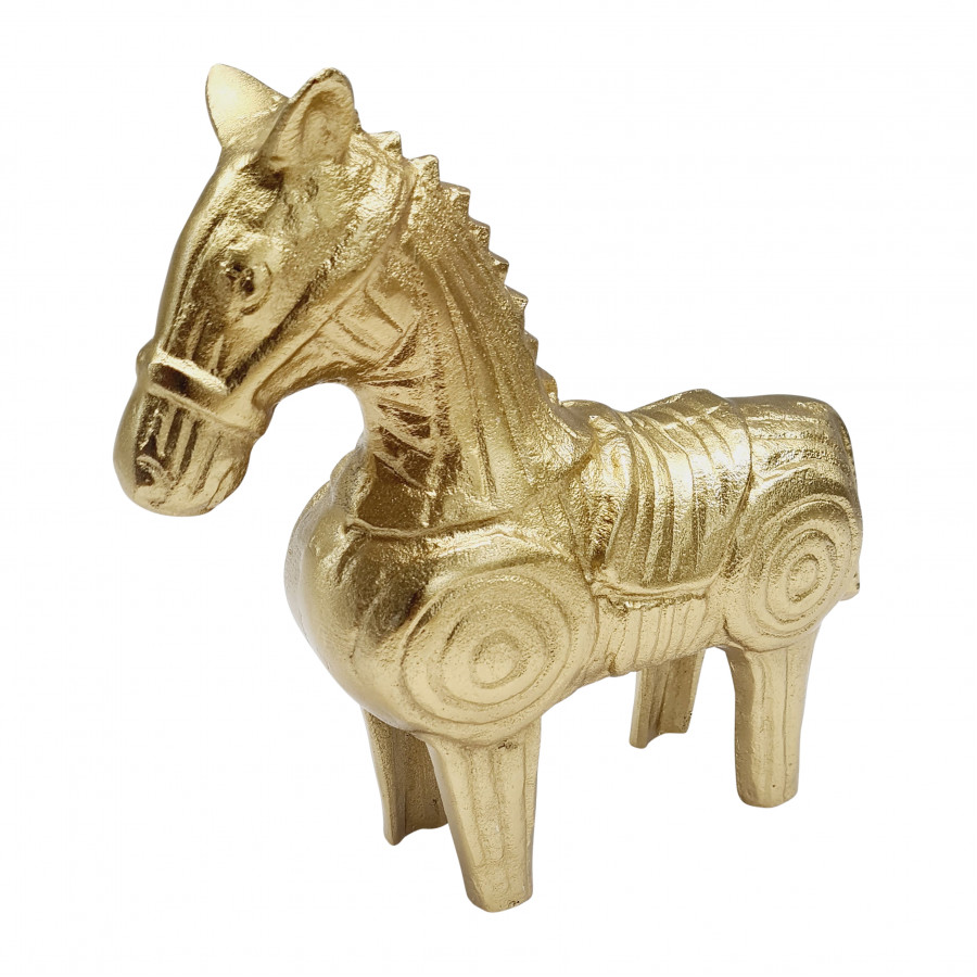 Sagebrook - 9" Metal Funky Horse in Gold