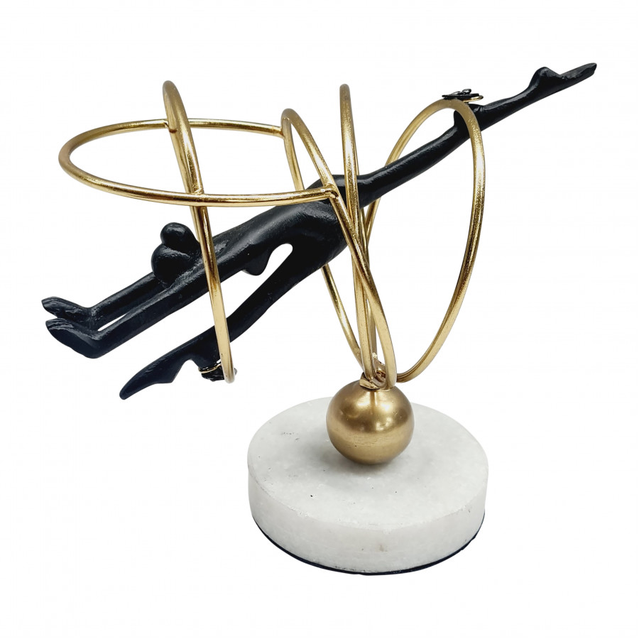 Sagebrook - 9" Metal Jump Through Hoops in Multi-Color