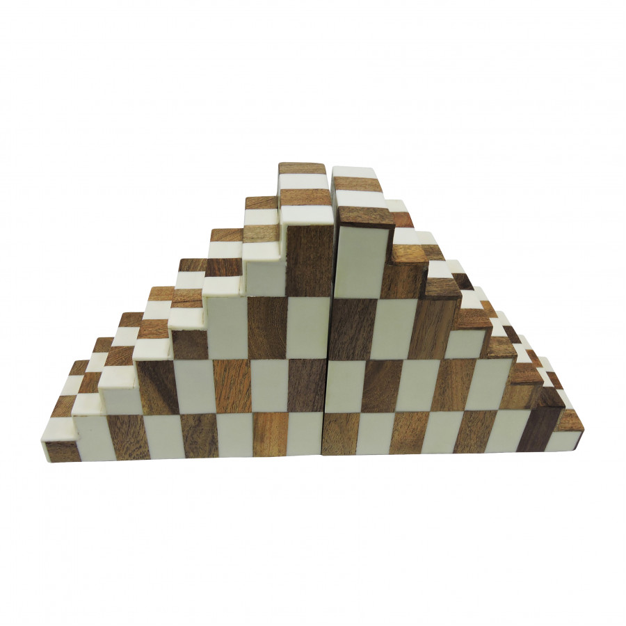 Sagebrook - 6" Resin Steps Bookends (Set Of 2)