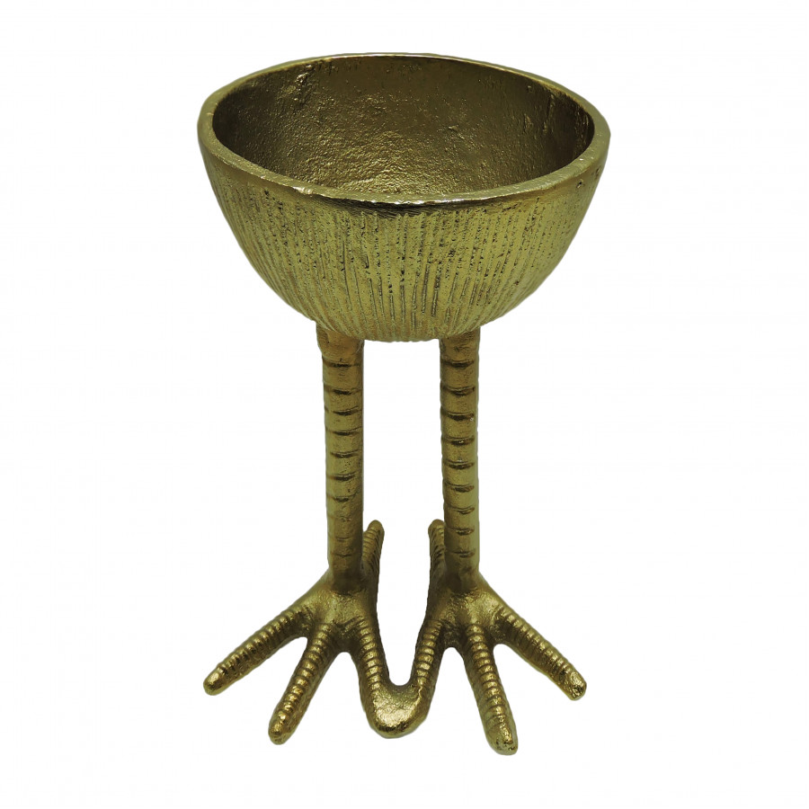 Sagebrook - 7" Metal Bowl On Bird Feet