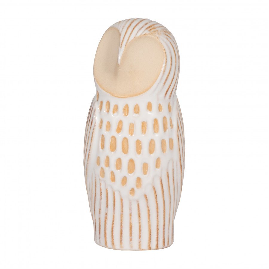 Sagebrook - 8" Ceramic Perched Owl in Ivory