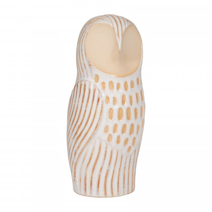 Sagebrook - 8" Ceramic Perched Owl in Ivory