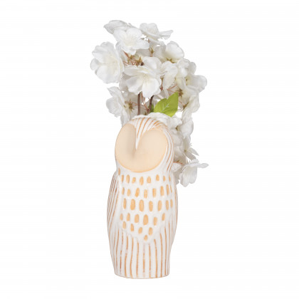Sagebrook - 8" Ceramic Perched Owl in Ivory