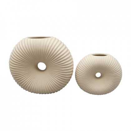 Sagebrook - 7" Ceramic Donut Hole Vase