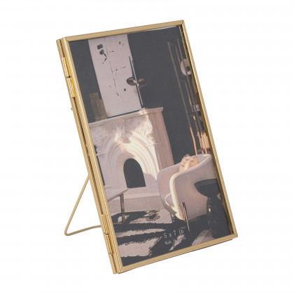Sagebrook 5"x7" Metal Floating Photo Frame - Gold