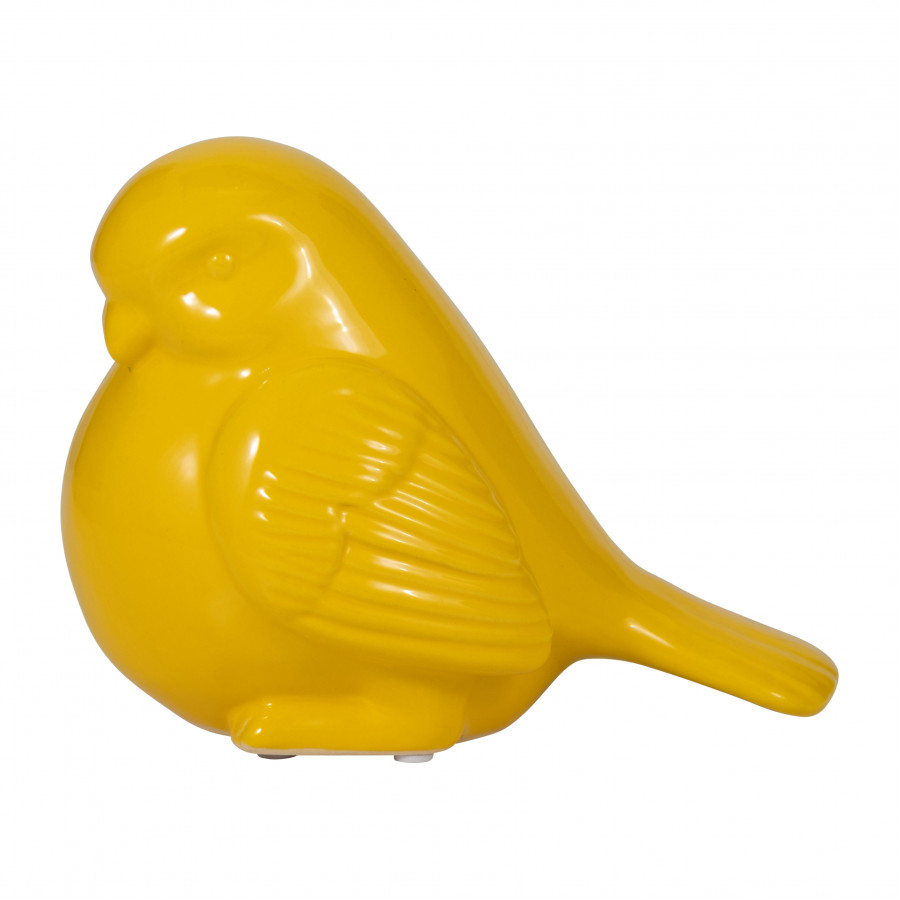 Sagebrook - 8" Ceramic Sitting Chubby Bird in Yellow