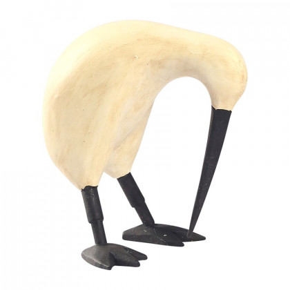 Sagebrook - 7" Wood Kiwi Bird With Black Legs