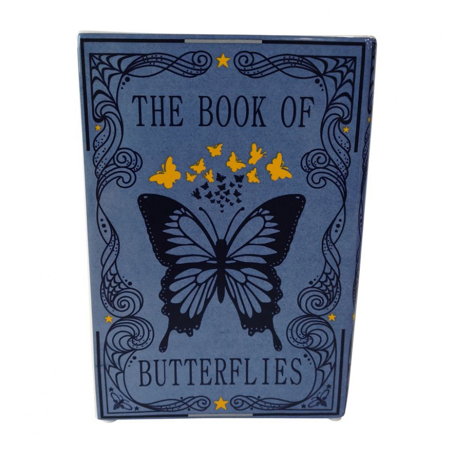 Sagebrook - 8" Dol Butterflies Book Vase in Multi