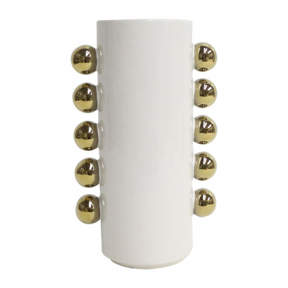 Sagebrook - 20" Ceramic Swirl Temple Jar