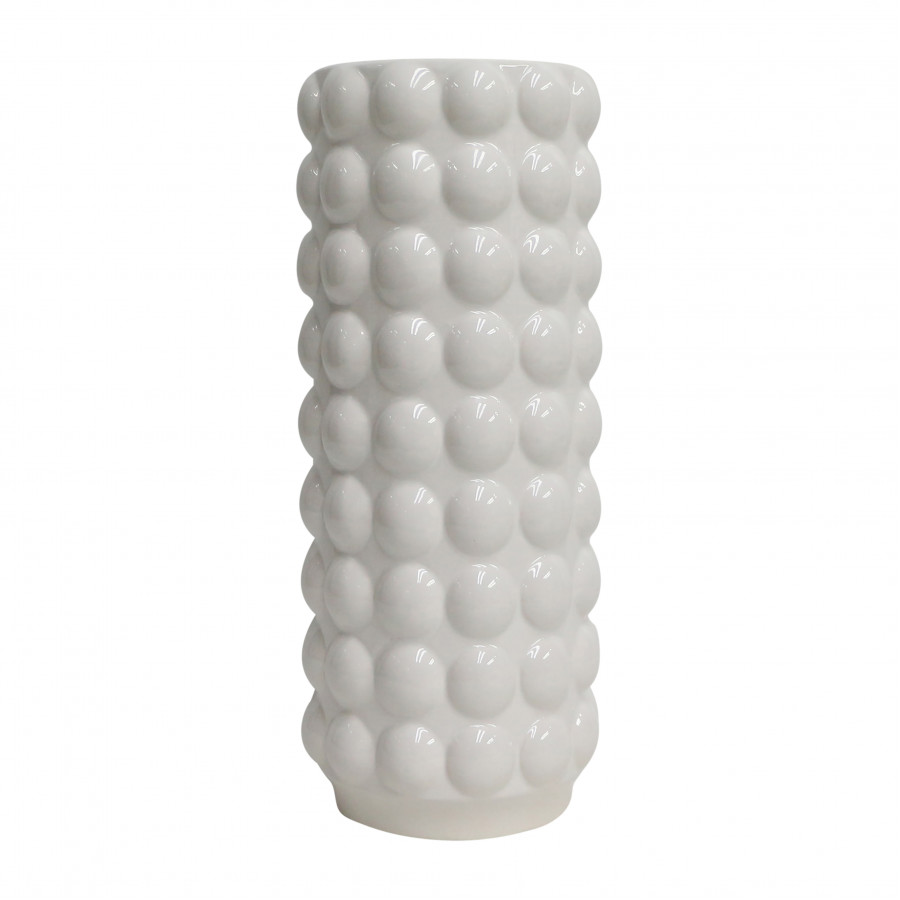 Sagebrook 16" Ceramic Bubble Vase - White