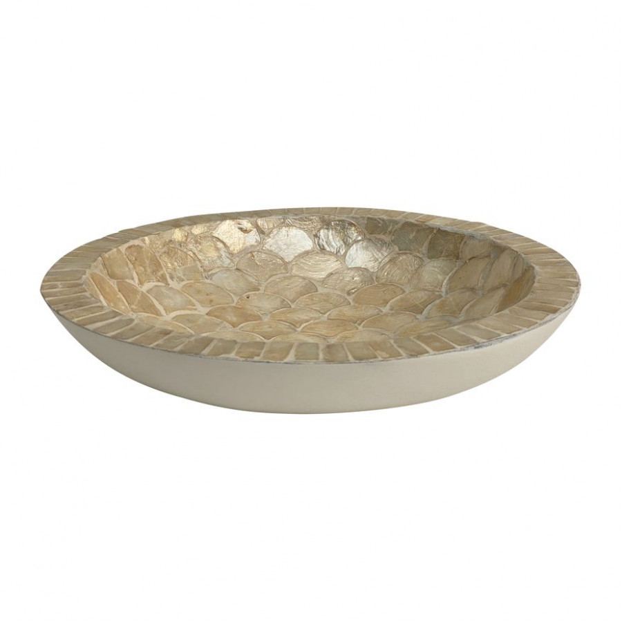 Sagebrook - 16" Shell Decorative Bowl in Natural