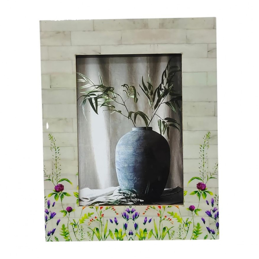 Sagebrook - 4"x6" Resin Purple Flower Field Photo Frame