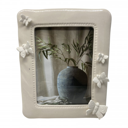 Sagebrook - 4"x6" Butterflies Applique Photo Frame