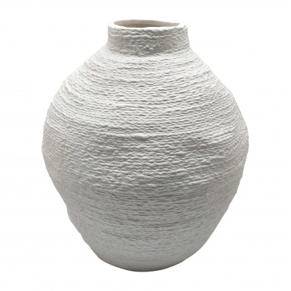 Sagebrook - 12" Striped Woven Textured Vase