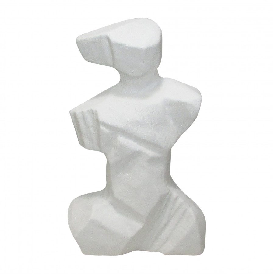 Sagebrook - 13" Abstract Venetian Figurine in White