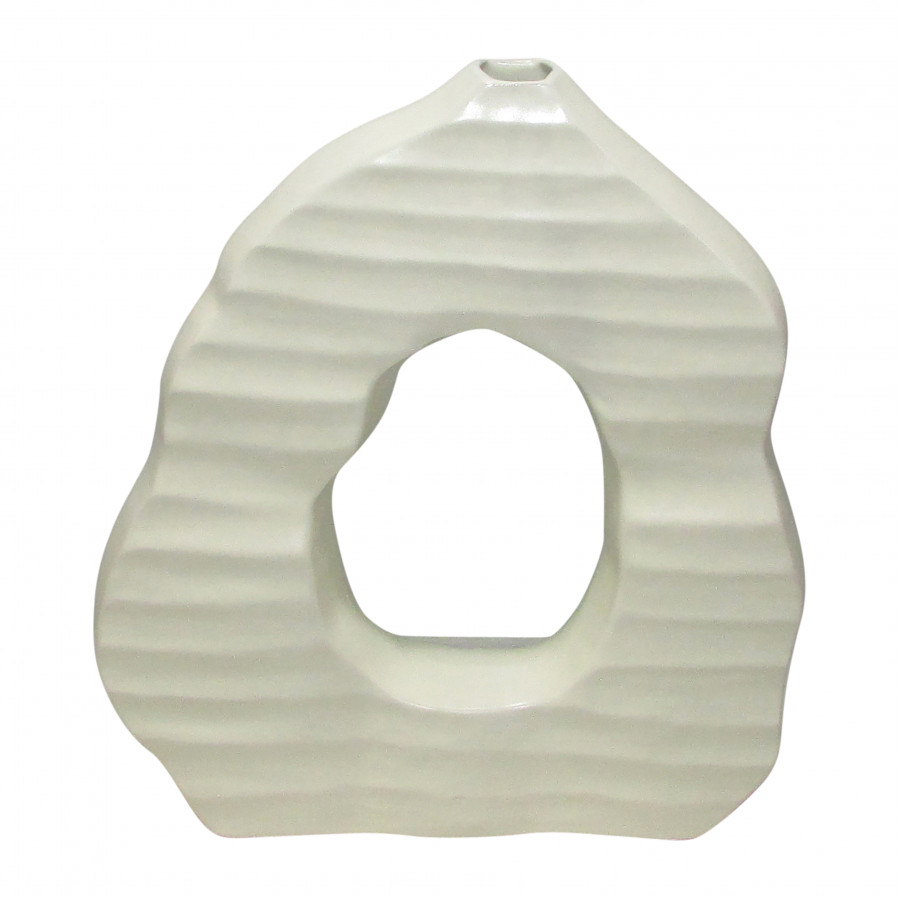 Sagebrook - 14" Ribbed Open-cut Out Vase