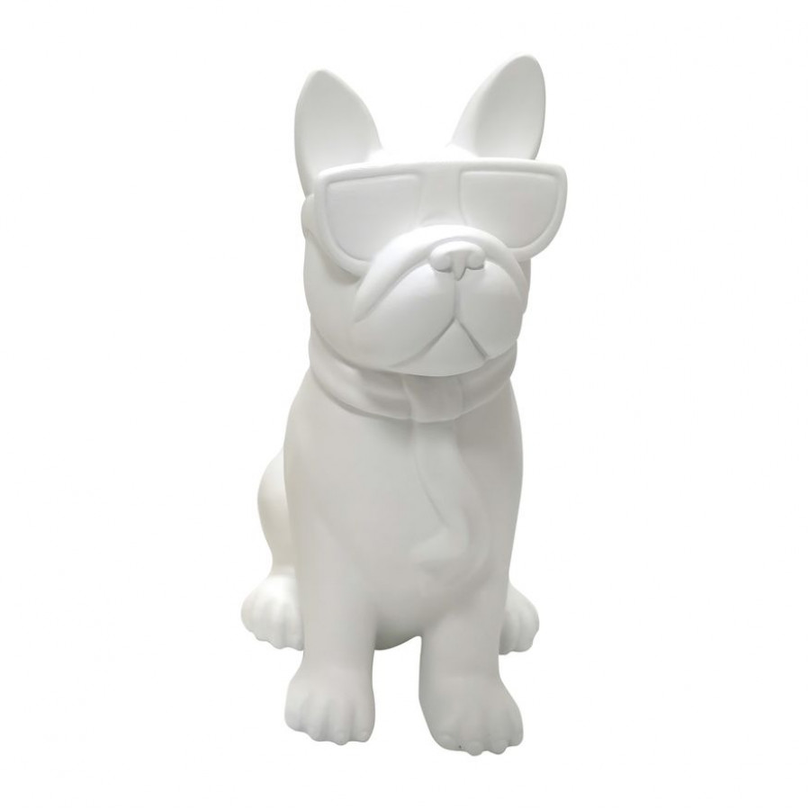 Sagebrook 10" Cool Shades Boston Terrier - White