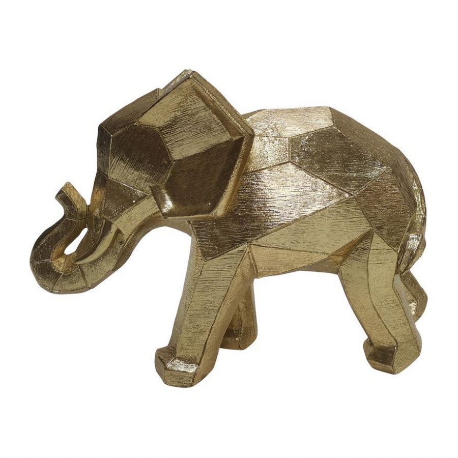 Sagebrook - 9" Geometric Elephant in Gold