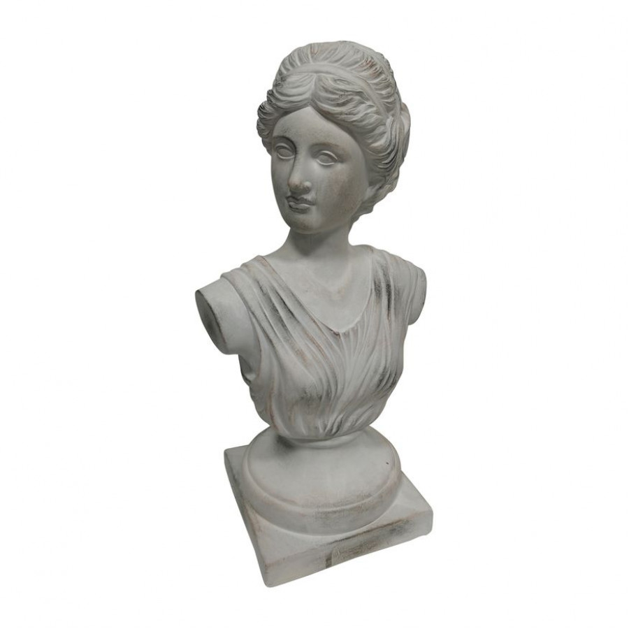 Sagebrook 19" Venus Bust Distressed Resin - White