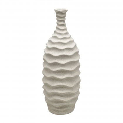 Sagebrook - 9" Fluted Top Vase Reactive Finish