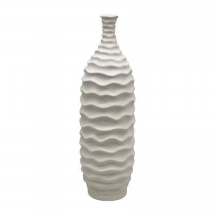 Sagebrook - 9" Fluted Top Vase Reactive Finish